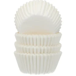 100 Cápsulas Mini Cupcakes Blancas - Funcakes