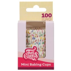 100 Cápsulas Mini Cupcakes Sprinkles - Funcakes