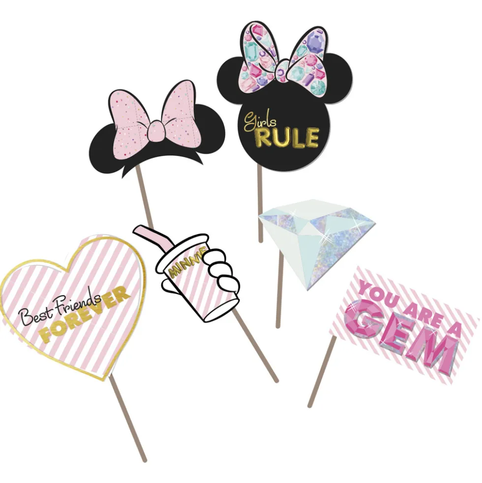Accesorios Photocall Minnie Mouse Gemas 6 Piezas
