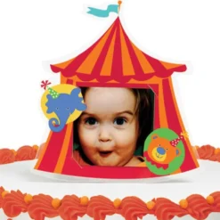 Adorno con foto para tartas Circo