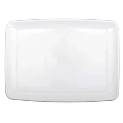 Bandeja Blanca de Plástico 20 cm x 27 cm