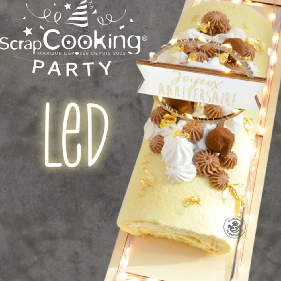 Bandeja Rectangular para Tarta Led - Scrapcooking
