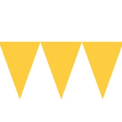 Banderín de Papel Amarillo 4,5 metros