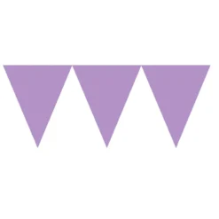 Banderín de Papel Violeta 4,5 metros