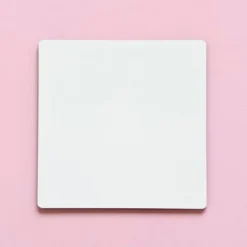 Base Cuadrada Blanca de Madera 40 cm 2 ud