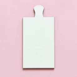 Base Rectangular Blanca de Madera con Mango 30 x 15 cm 2 ud