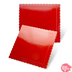 Base Cuadrada Roja - 30 cm / 3 mm Grosor