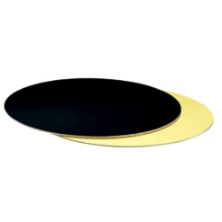 Base para Roscón de Reyes Negro/Oro 40cm