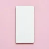 Base Rectangular Blanca de Madera 30 x 15 cm 2 ud