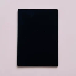 Base Rectangular Negra de Madera 30 x 25 cm 2 ud