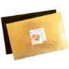 Base Rectangular Oro y Negra 20 x 30 cm 5 ud - Scrapcooking