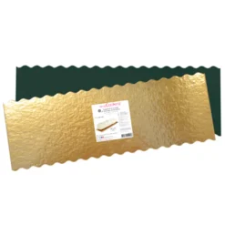 Base Rectangular Oro y Negra 30 x 10 cm 5 ud - Scrapcooking