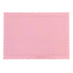 Base Rectangular para Tartas Rosa 35 x 25 cm
