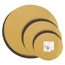 Base Redonda Oro y Negra 14 / 18 / 22 cm 6 ud - Scrapcooking