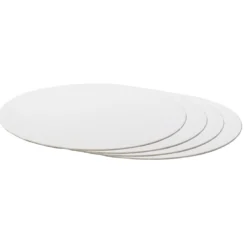 Base Rígida Redonda Blanca 25 cm x 3 mm - 5 ud