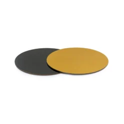 Base Rígida Redonda Negro/oro 20 cm