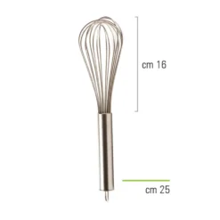 Batidor de Mano Acero Inoxidable 25 cm
