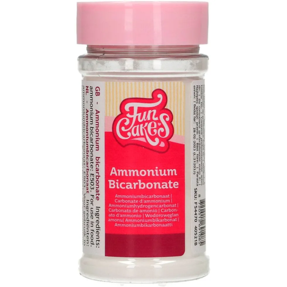 Bicarbonato de Amonio 80 gr - Funcakes