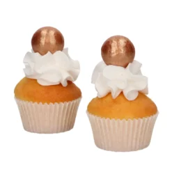 Bolas de Chocolate Bronce / Oro 8 ud Funcakes