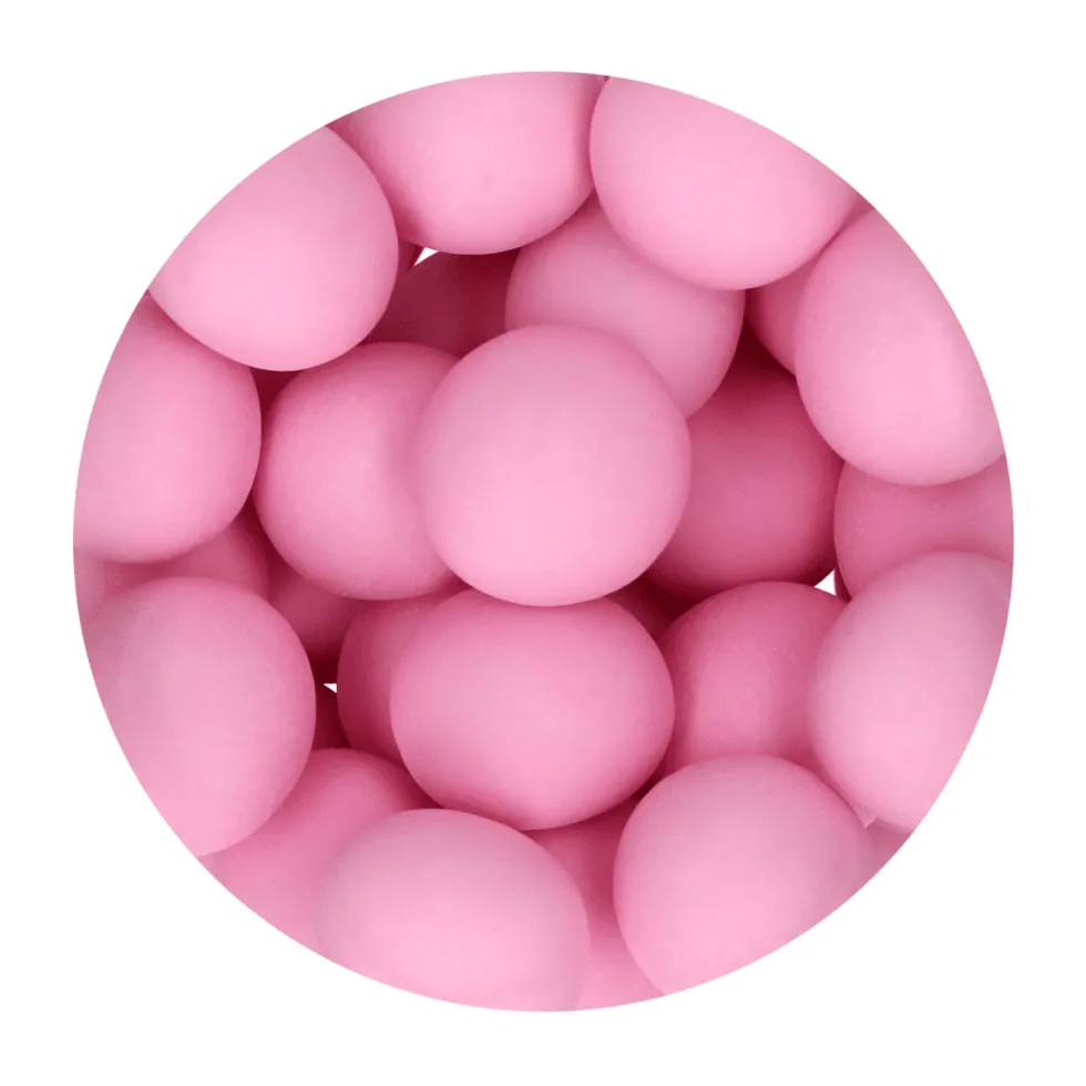 Bolas Crujientes de Chocolate Rosa Mate 130 gr