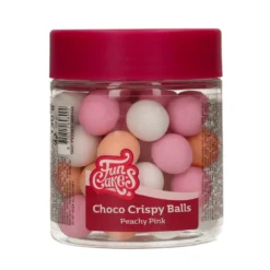 Bolas Crujientes de Chocolate Peachy Pink 130 gr - Funcakes