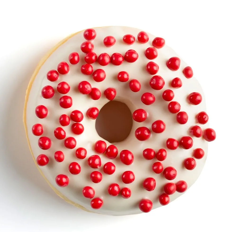 Bolitas Crujientes Rojas de Chocolate Blanco 5 mm - 450 gr