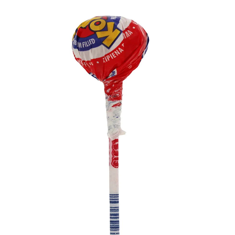 Bolsa Caramelo con Palo Relleno de Chicle Cereza 7 ud