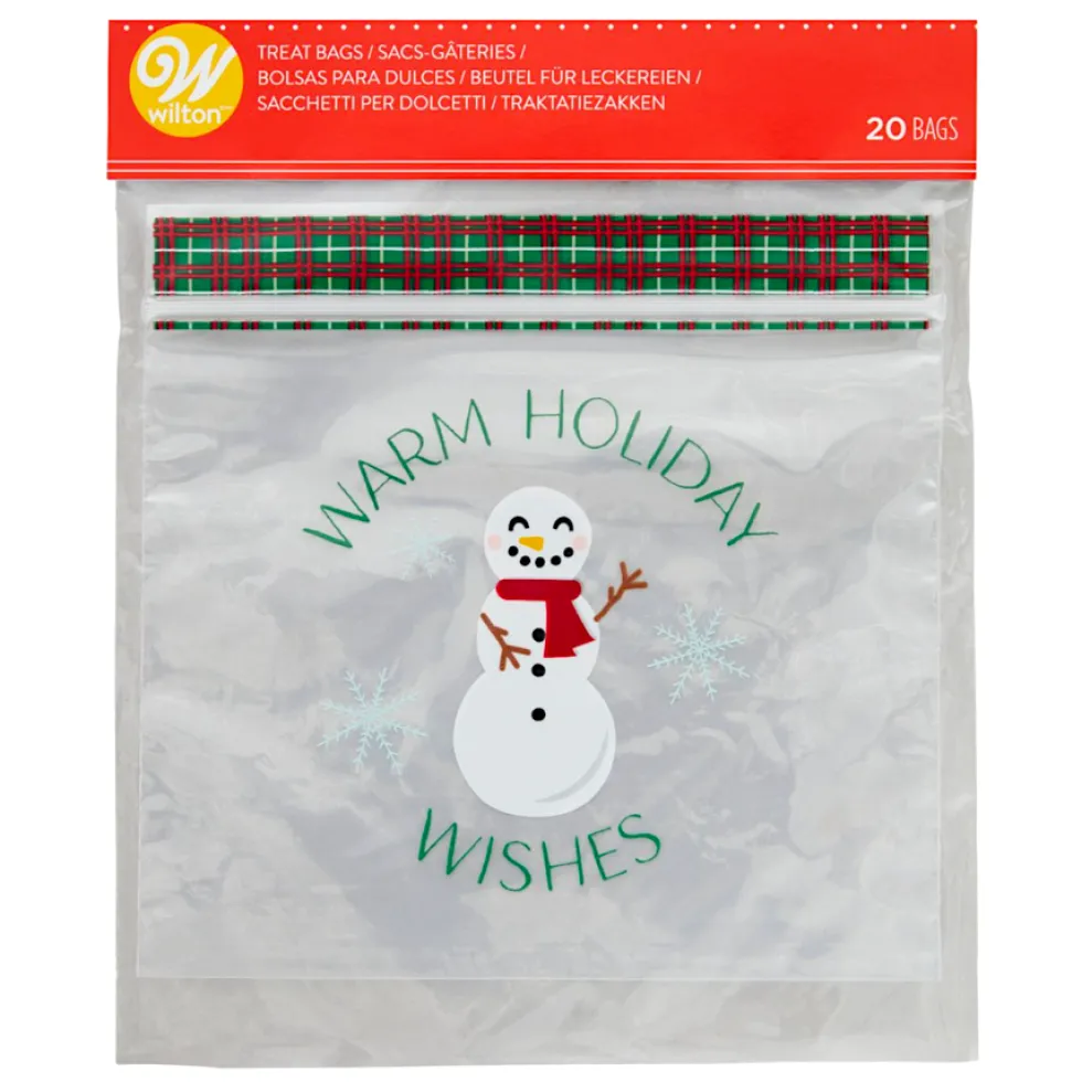 Bolsas para Dulces (Cierre Zip) Muñeco de Nieve 20 u - Wilton