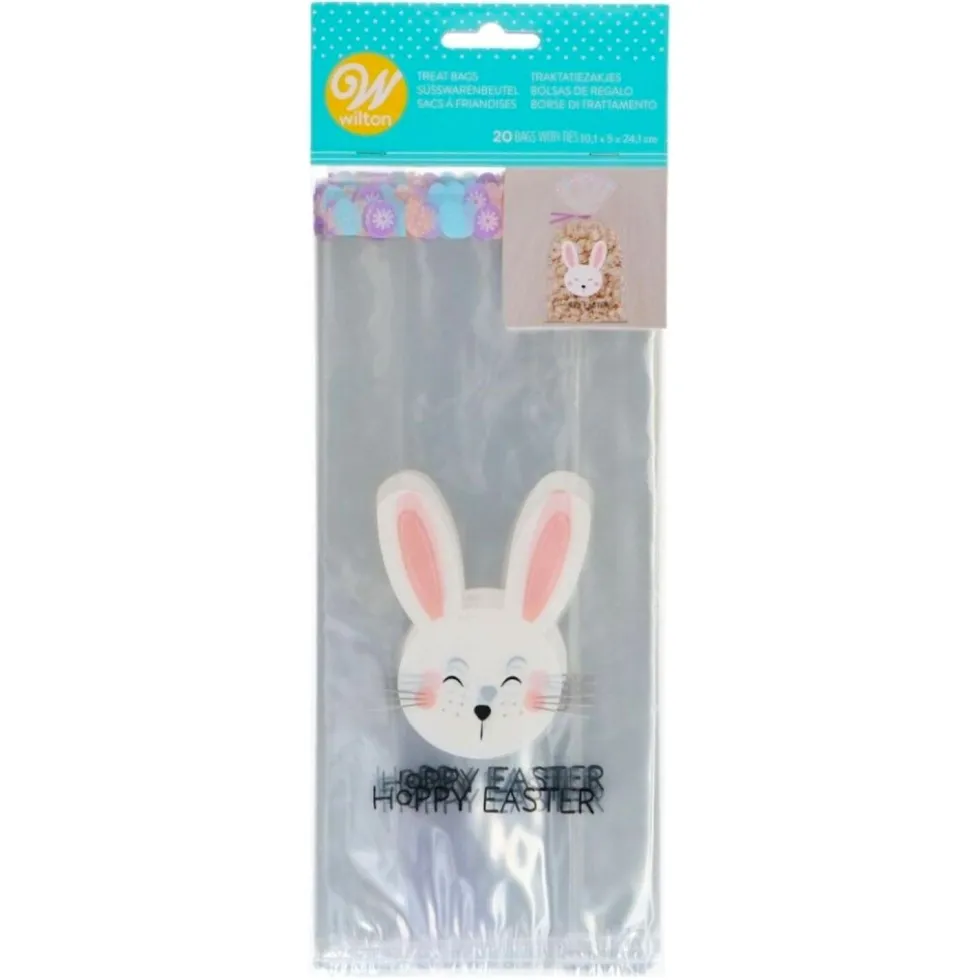 Bolsas para Dulces Conejo de Pascua 20 ud - Wilton