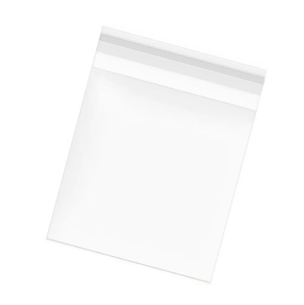 Bolsas de Celofán Transparente 14x14 cm con Solapa Adhesiva (100 uds)