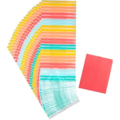 Bolsas para Dulces Rayas Colores 20 ud - Wilton