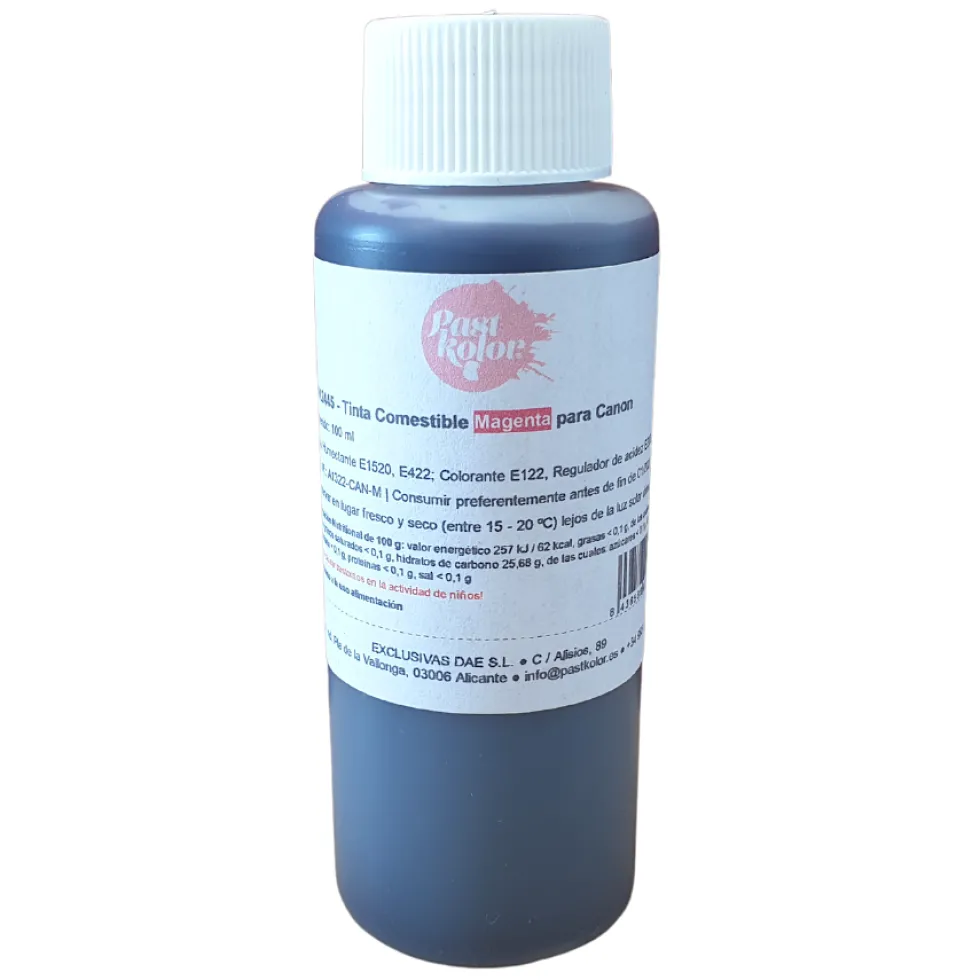 Bote de Recarga Tinta Comestible Canon Magenta 100 ml