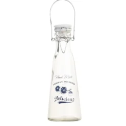 Botella de Leche de Vidrio con tapón de Cerámica 500 ml