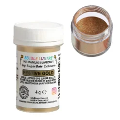 Brillo Comestible Oro Festivo 4 gr - Sugarflair