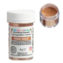 Brillo Comestible Oro Rosado 4 gr - Sugarflair