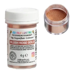 Brillo Comestible Oro Rosado Colorete 4 gr - Sugarflair