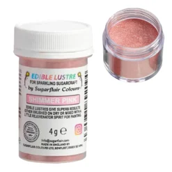 Brillo Comestible Rosa Brillante 4 gr - Sugarflair