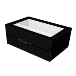 Caja para Galletas Negra 19 x 11 x 7 cm de alto