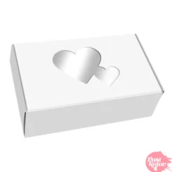 Caja para Galletas Reversible con Corazones 18 cm