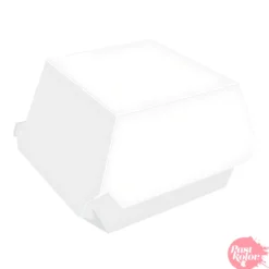 Caja para Hamburguesa Blanca - 10 x 8 cm