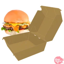 Caja para Hamburguesa Kraft - 10 x 8 cm