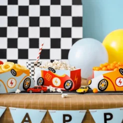 Cajas de Papel para Snacks Coches 3 ud - Partydeco