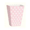 Cajas para Palomitas Rosas con Lunares Blancos 8 ud