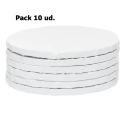 Cake Drum Redondo Blanco 25 cm x 1,2 cm - 10 ud
