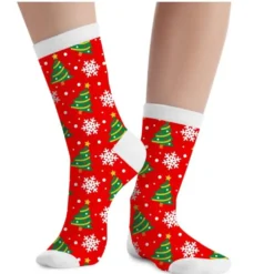 Calcetines Navideños Infantiles – Árboles y Copos