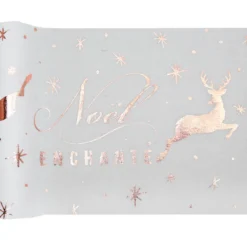 Camino de Mesa Navidad Encantada Rose Gold 3 mt