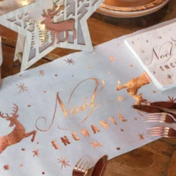 Camino de Mesa Navidad Encantada Rose Gold 3 mt