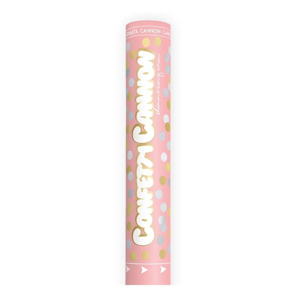 Cañón de Confetti Círculos Metalizados 40 cm