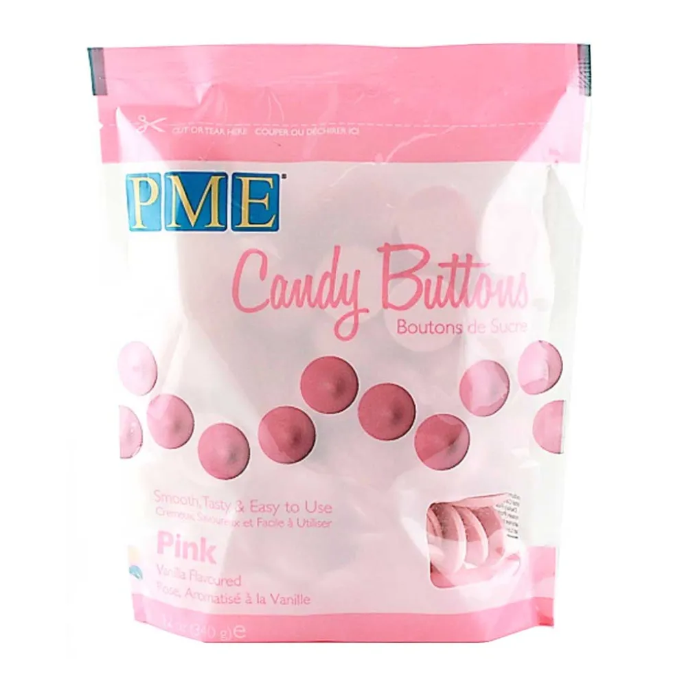 Candy Buttons color Rosa 340 gr - PME