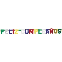 Cartel Desplegable Articulado Feliz Cumpleaños